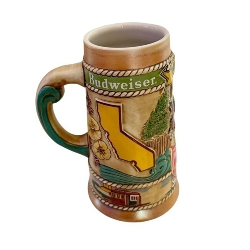 BUDWEISER 1981 California Limited Edition Beer Stein collectible mug